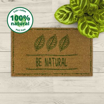 coir doormat; with sustainable latex backing; Be Natural