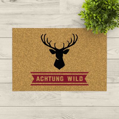 washable doormat; attention Wild