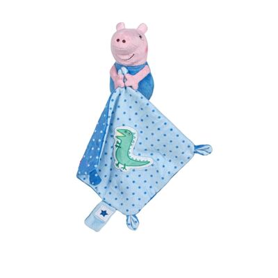 Doudou Peppa Pig body blue 11cm