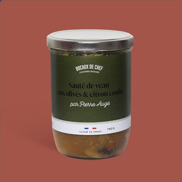 Vitello saltato con olive e limone candito