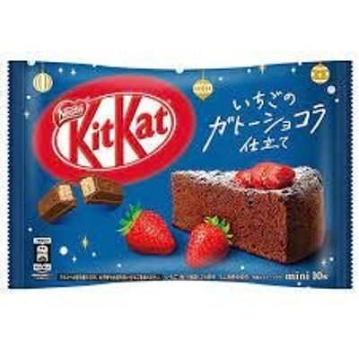 Kit Kat Mini japonés - pastel de chocolate y fresas