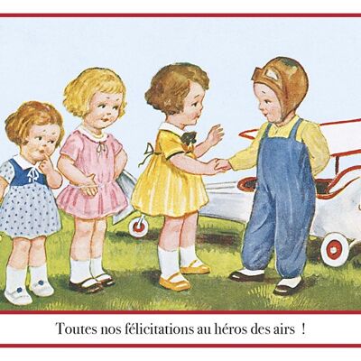 Carte postale aviateur