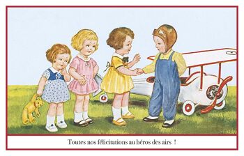 Carte postale aviateur