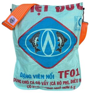 Beadbags Fourre-tout/sac à provisions universel fabriqué à partir de sacs de riz recyclés avec sangle océanique TJ77 menthe