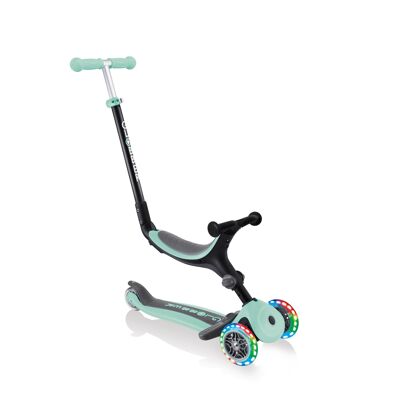 Evolutionary scooter with seat | GO-UP FOLDABLE PLUS LIGHT mint green