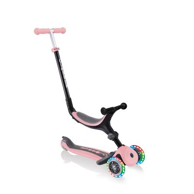 Trottinette évolutive avec siège | GO-UP FOLDABLE PLUS LIGHT rose pastel