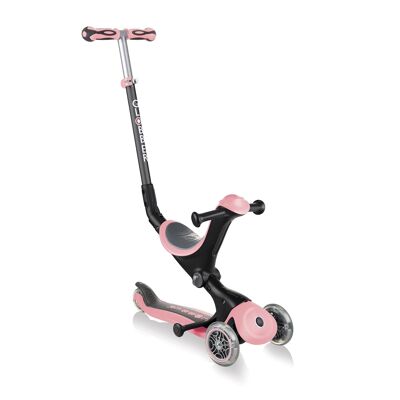 Trottinette évolutive avec siège | GO-UP DELUXE rose pastel