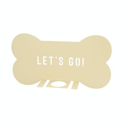 Uncinetto da parete con animali - Organizer per accessori per animali domestici BISCUIT beige