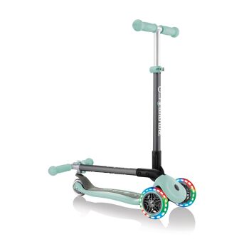 Trottinette 3 roues enfant | PRIMO FOLDABLE LIGHTS vert menthe 2