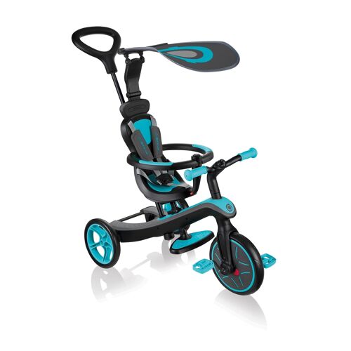Tricycle évolutif | EXPLORER 4 EN 1 bleu turquoise
