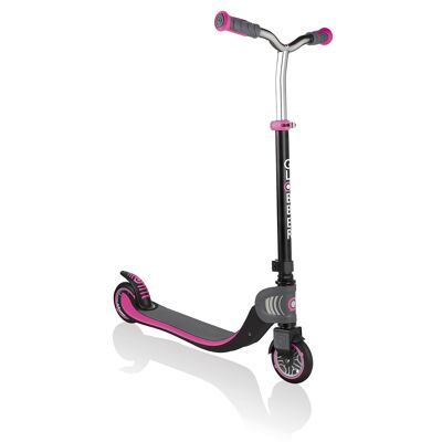 Children's 2-wheel scooter | FLOW 125 FOLDABLE black and pink