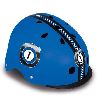 Casque de protection (XS/S) 48-53 cm | ELITE bleu motif racing 2