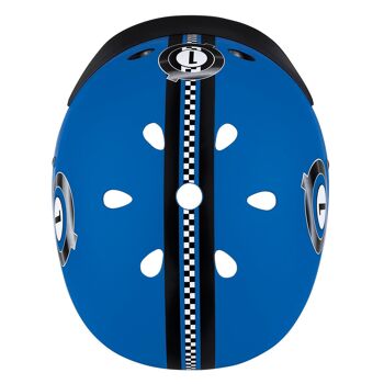 Casque de protection (XS/S) 48-53 cm | ELITE bleu motif racing 4