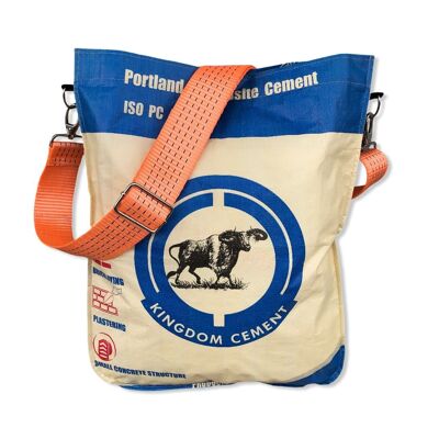 Beadbags Universal Trage-/Einkaufstasche aus recyceltem Zementsack mit Hochseegurt TJ77 Zement