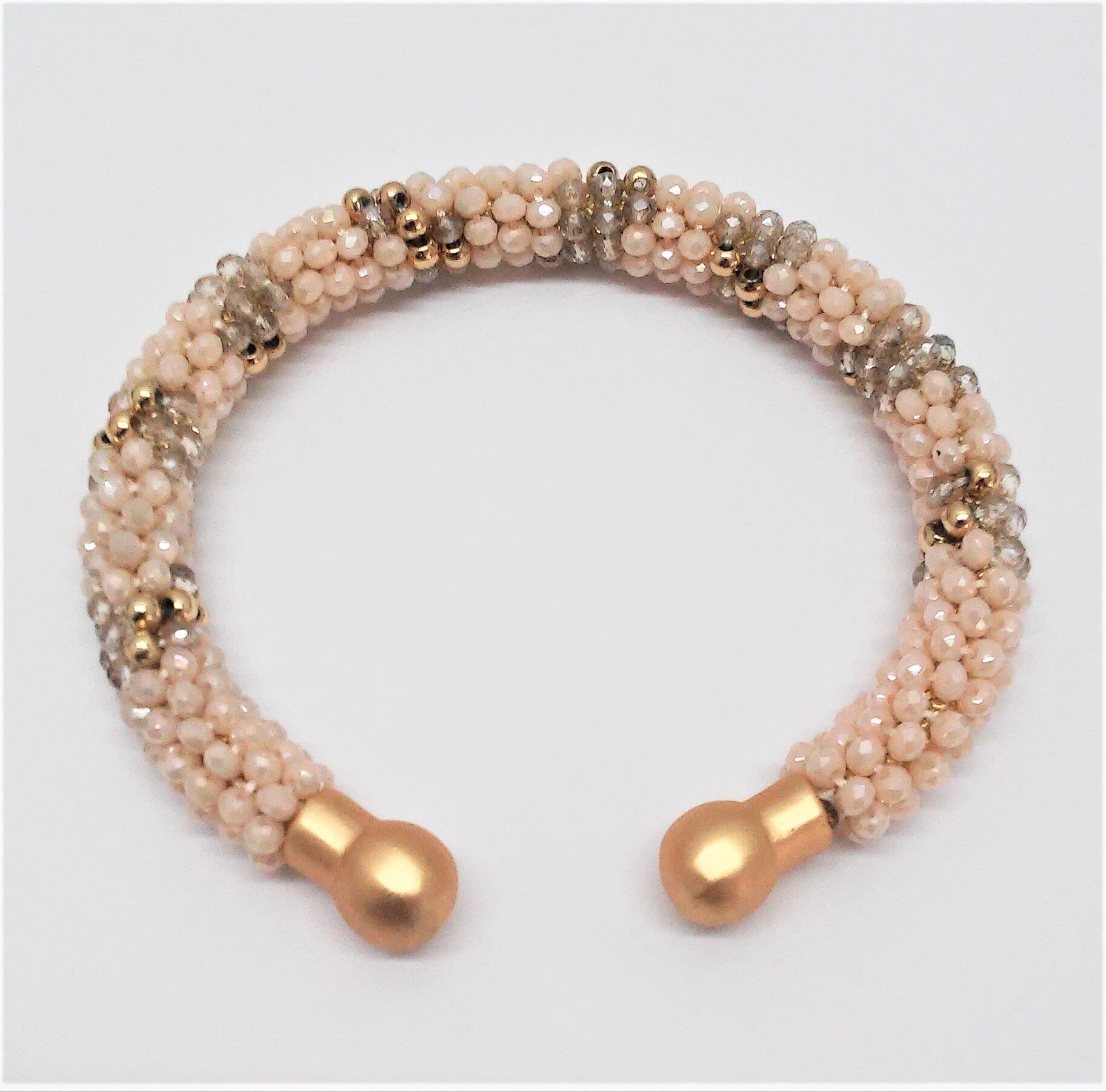Bracciale dorato/beige