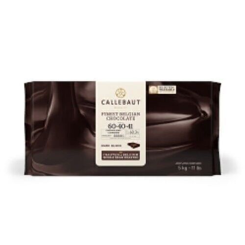 CALLEBAUT CHOCOLAT NOIR 60.3% CACAO- FINEST BELGIAN CHOCOLATE N° 60-40-41 - BLOC DE 5KG