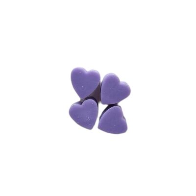 10x Jabón corazón lavanda 30 gr