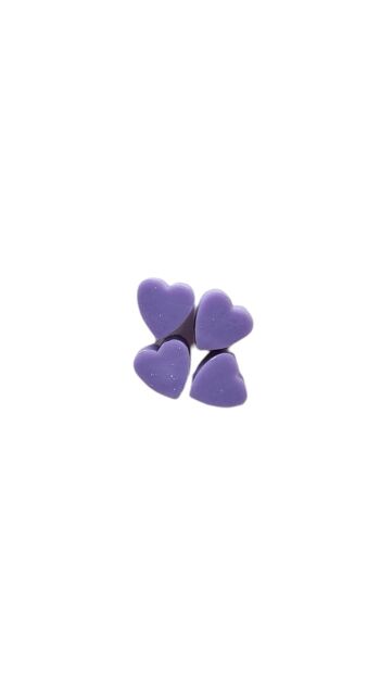 10x Savon coeur lavande 30 gr 1