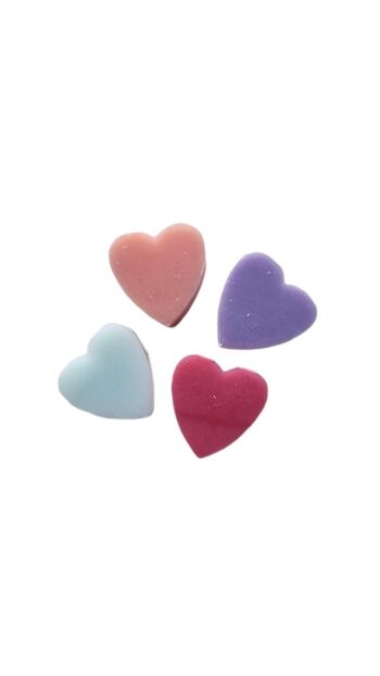 10x Savon coeur rose 30 gr 2