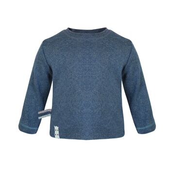 Tshirt Organique M/L OrganicEra - Indigo Melange 1