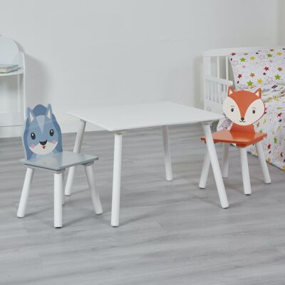 Ensemble table et chaises de campagne pour enfants