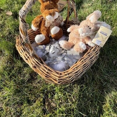 Sweety Toys coniglio di peluche coniglietto pasquale Moppel circa 28 cm in marrone e beige