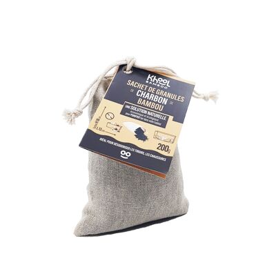 KHOOL BAMBOO - Sachet de 200g de granules de charbon de bambou