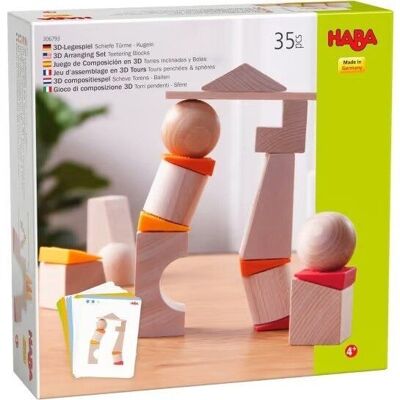 3D Arranging Set - Teetering Tower Blocks