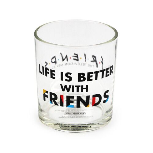 Glass Tumbler Boxed - Friends (Life is Better)