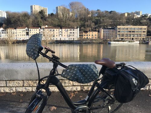 Mouffles manchons  pour vélo pour protéger les mains du froid (guidon de vélo courbé type bicyclette)