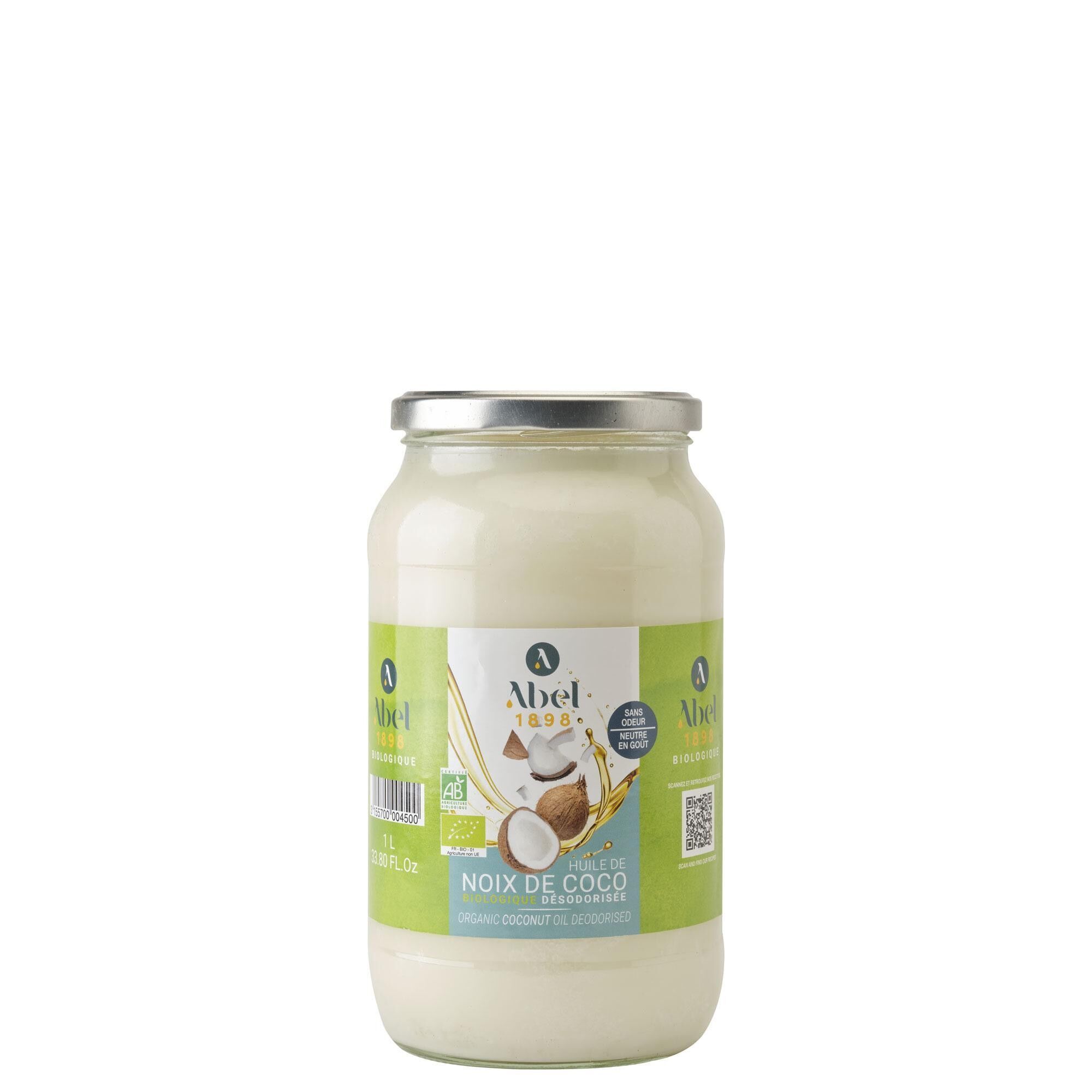 OLIO DI COCCO VERGINE BIOLOGICO DEODORATO BOV 1L