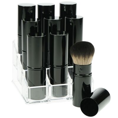 Display with 9 powder brushes 18082