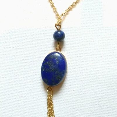 Stone of wisdom lapis lazuli choker