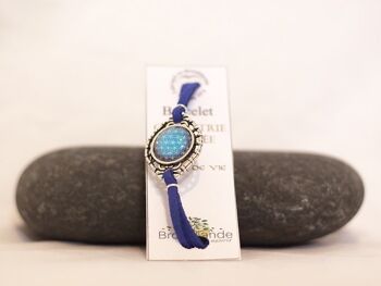 Bracelet Fleur de vie bleue ou rouge