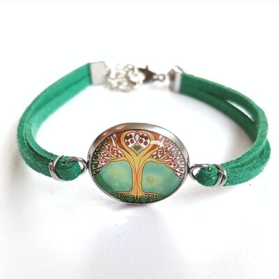 Men's/Women's Bracelet Tree of Life Celtic Heart