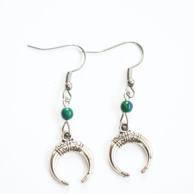 Celtic moon earrings