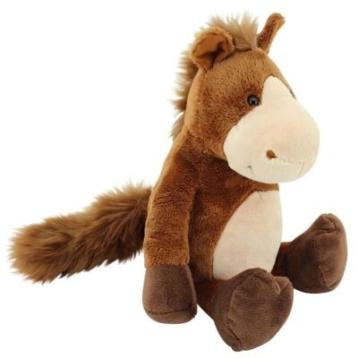 Sweety Toys 70716 cavallo di peluche cavallo e puledro peluche circa 35 cm marrone