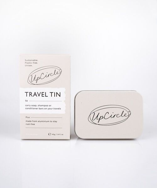 Plastic-free & rust-free Travel Soap Tin with drainage tray