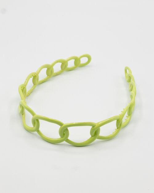 Y2K 90s Baby Chunky Loop Headband In Green