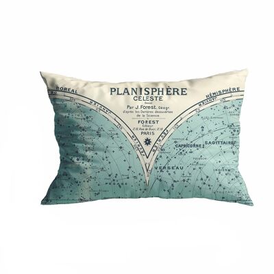 COUSSIN RECTANGLE PLANISPHÊRE CÉLESTE