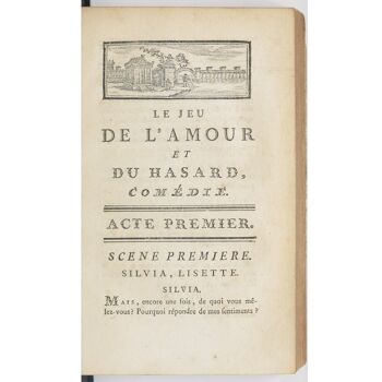 Cahier Le jeu de l'amour et du hasard BNF 2