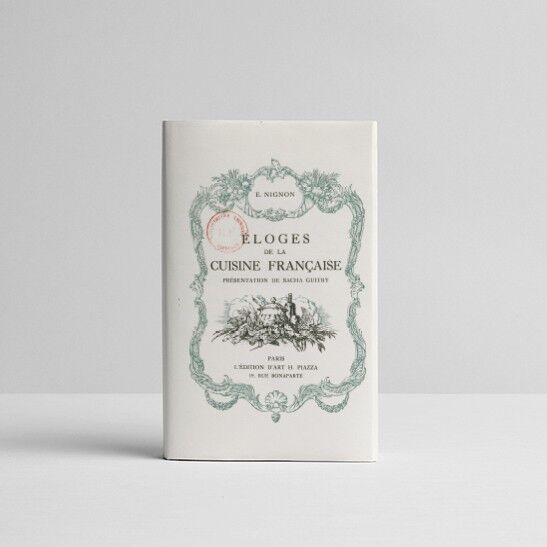 Cahier Éloges de la cuisine française BNF