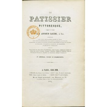 Cahier Le Pâtissier Pittoresque BNF 2