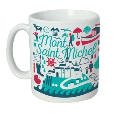 Mug mont saint michel icons