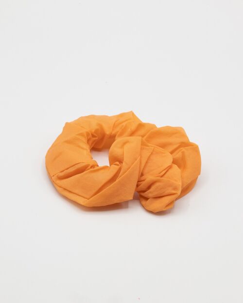 Sunset Y2K Hair Scrunchie In Neon Orange