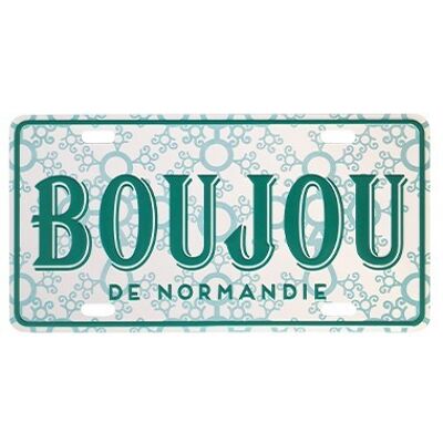 Placa de metal decorativa pequeña modelo Boujou