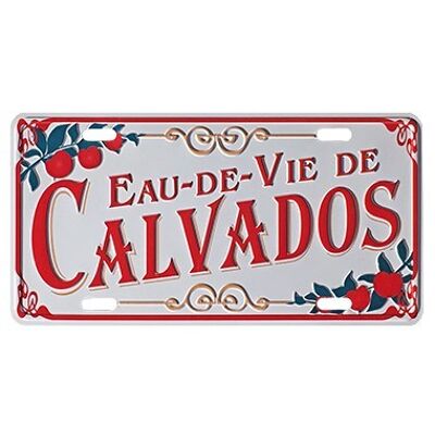 Small decorative metal plate Calvados