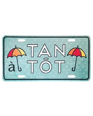 Kleine dekorative Metallplatte À Tantôt