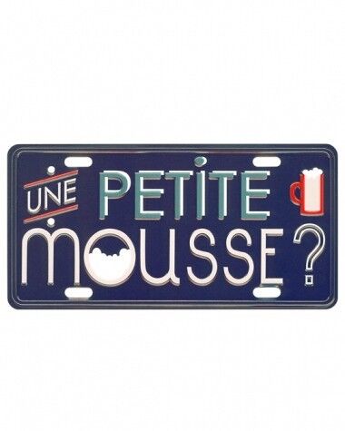 Kleiner dekorativer Metallteller Petite Mousse