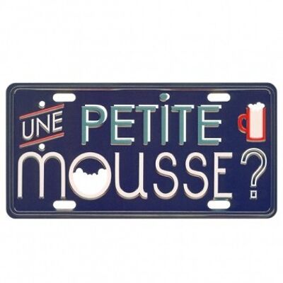 Small decorative metal plate Petite mousse